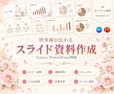構成・文章から伴走！伝わる資料を作成します イメージ1
