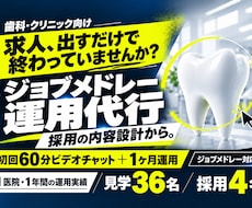 歯科専門リクルーターが求人設計と運用まで代行します イメージ1