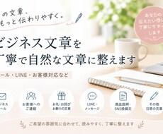 ビジネス文章を丁寧で自然な文章に整えます イメージ1