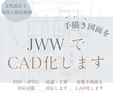 手書き図面・青焼図面をCAD化します イメージ1