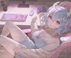 厚塗りで透明感のあるかわいいイラスト制作いたします アイコン、立ち絵、サムネイルなどさまざまな用途に！