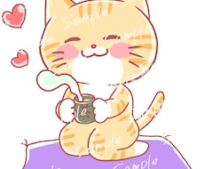 可愛いイラスト(表情差分)５点セット描きます イメージ1
