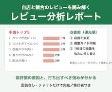 楽天・Amazonのレビューから改善点をまとめます イメージ1