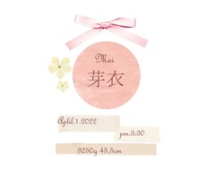 可愛い命名紙お作りします イメージ1