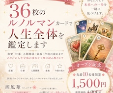 36枚のルノルマンで人生全体を鑑定します イメージ1