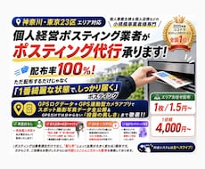 個人経営ポスティング屋がポスティング代行承ります 神奈川・都内エリア対応！反響に繋げる戦略ポスティング代行！