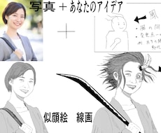 あなたのアイデア、線画で描きます イメージ1