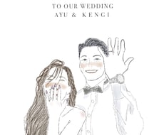 結婚祝いに人気 | 水彩画似顔絵描きます イメージ1