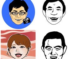 JPEGデータ納品！デジタル似顔絵を描きます イメージ1