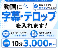 CapCutで字幕・テロップを丁寧に代行します イメージ1