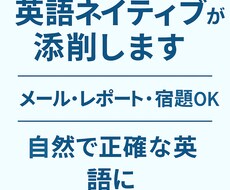 カナダネイティブ英語を自然で正確な文章に添削します イメージ1