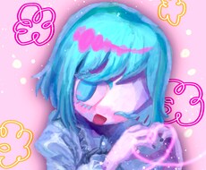 彩度高めアイコン作成します かわいいアイコンをSNSなどでご利用できます！