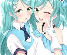 迅速に可愛い女の子のSNSアイコン描きます イメージ1