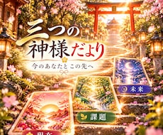 三つの神様だより⛩️今のあなたとこの先を読解きます イメージ1