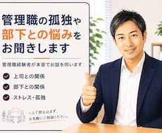管理職の悩みを1分から管理職が話を伺います イメージ1