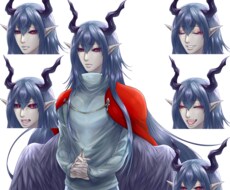 シリアス、美人、イケメン、美女、モブ立ち絵描きます NPCやTRPGや動画にも。描いた立ち絵→アイコンもOK！