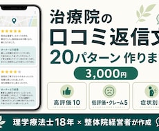 Google口コミ返信文テンプレを20個作ります イメージ1