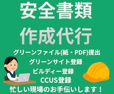 安全書類作成代行します イメージ1