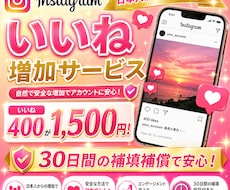 インスタの日本人いいねを400コ増やします イメージ1