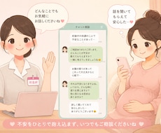 チャットでじっくりと妊娠中のお悩みお聞きします 妊娠初期から出産間近の方まで！どんな些細なことでも構いません