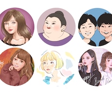 プレゼント等に！様々な絵柄で似顔絵描きます イメージ1