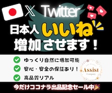 X（旧Twitter）の日本人いいねを増やします イメージ1