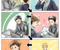 使用用途に沿った目を引く漫画をお安くお描きします カラー・モノクロ対応！YouTube漫画にも是非！！