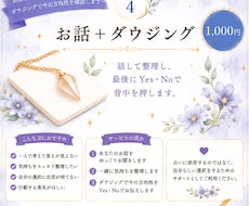 3往復｜お話し×ダウジングで今の方向性を確認します イメージ1