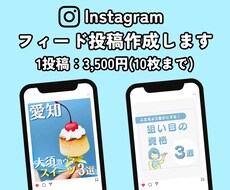 Instagramのフィード投稿作成します イメージ1