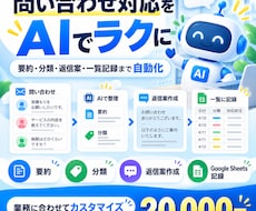 問い合わせ対応をAIで自動整理しますます 要約・分類・返信案作成・一覧記録までまとめて効率化
