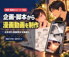 企画から漫画動画を制作します イメージ1