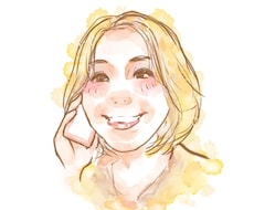 水彩風にがおえイラスト描きます 少しリアルで、カラフル華やか仕上がり　SNS用にどうぞ