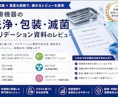 医療機器 滅菌関連バリデーション レビューします イメージ1