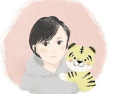 SNSアイコン・家族・ペットを優しい似顔絵にします イメージ1