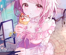 企業案件有・一枚絵、立ち絵、キャラデザ制作します あまい飴細工のようなときめく可愛い世界を描いています