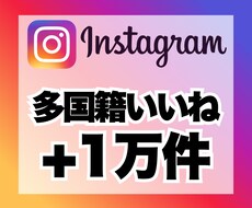 インスタグラムの高品質多国籍いいね1万件増加します イメージ1
