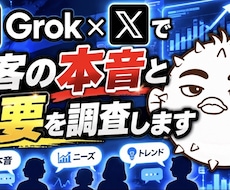 Grok×Xで顧客の本音と需要を調査します イメージ1