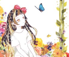 1500円〜 アイコンなどに イラスト描きます マスキングテープを使ったアナログイラスト