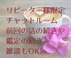 リピーター様限定！チャット形式で占います イメージ1