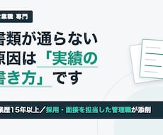 営業職の職務経歴書を採用する側の目線で添削します イメージ1