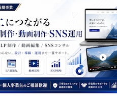Web・動画・SNSを一貫支援します イメージ1