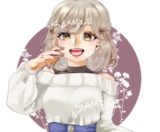 SNSアイコン、一枚絵など、イラスト作成いたします イメージ1