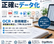 PDF・画像を正確にデータ化しますます イメージ1