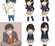 あなたのデフォルメ似顔絵作成します 一目で印象に残る名刺、SNSのアイコン、プレゼントにも！