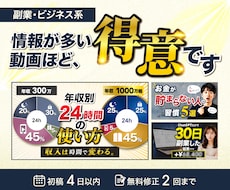 副業・ビジネス系YouTubeサムネイル作成します イメージ1