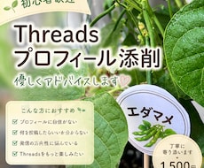 Threadsプロフィールを優しく添削します SNS発信の「分からない」を一緒に解決します