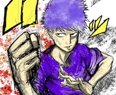 アメコミ風から少年漫画風アイコン描きます イメージ1