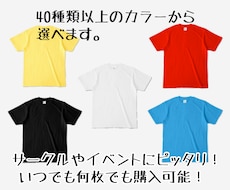 シンプルなTシャツ格安で作成します いつでも何枚でも購入可能。豊富なカラーとサイズが選べる。