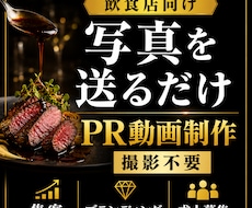 撮影不要！写真だけで飲食店PR動画を制作します イメージ1