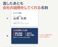 工務店・職人さんの名刺をデザインします イメージ1